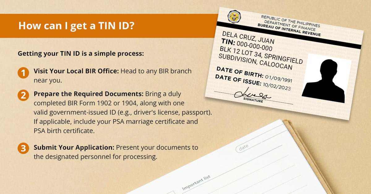 Valid IDs for TIN application